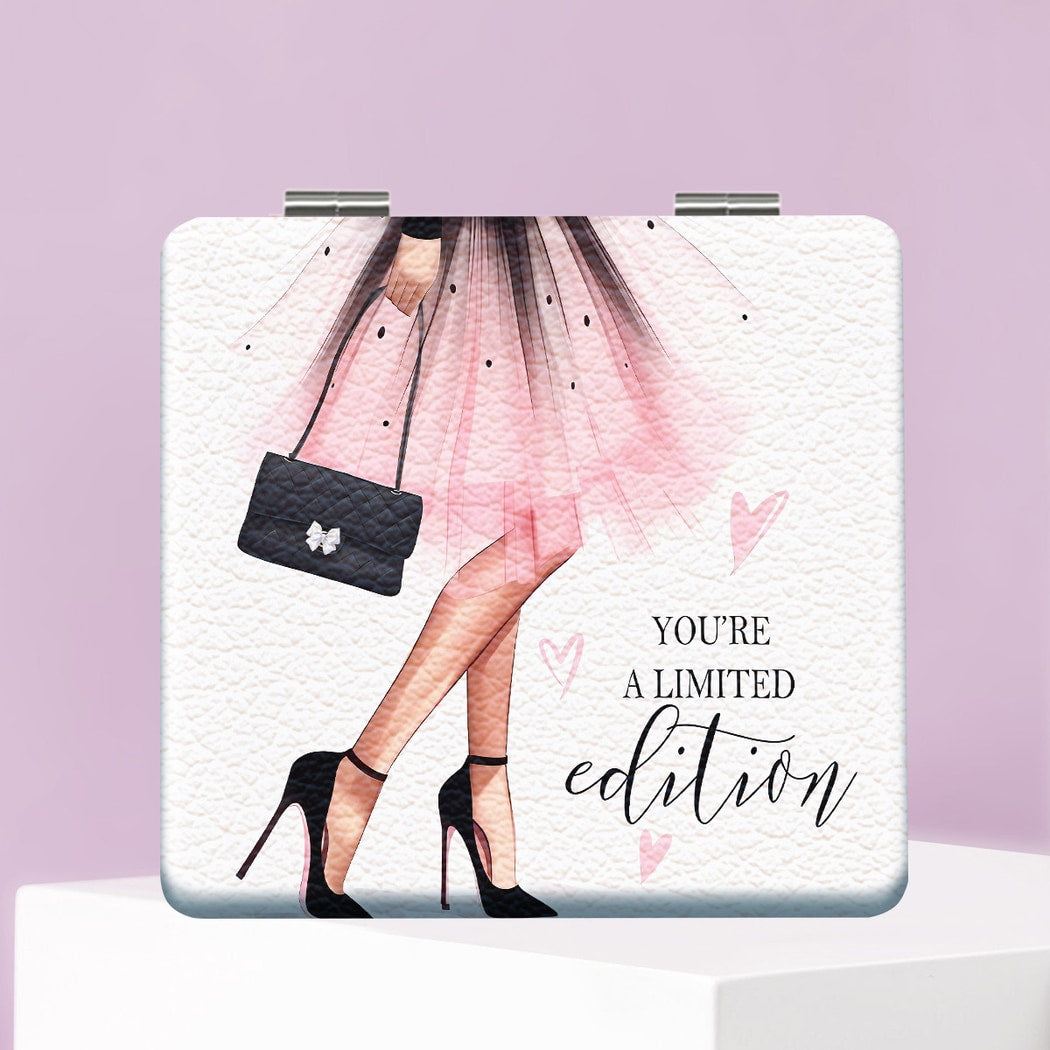 Mirroray - Cartoon Print Portable Touch-Up Makeup Mirror