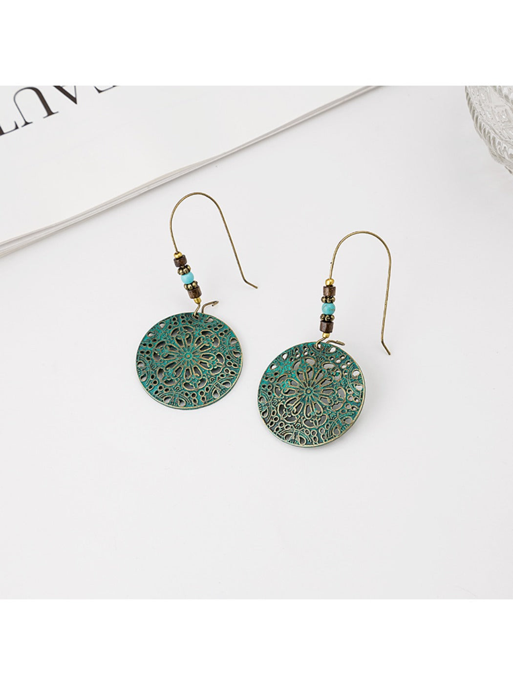 Earedge - Elegant Hollow-Cut Round Earrings