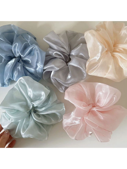 Gifty - Minimalist Solid Color Ruched Scrunchie