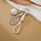 Keypus - Mini Tennis Racket Ball Detail Keychain