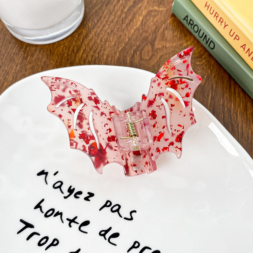Beau - Halloween Bright Bat Wing Design Claw Clip