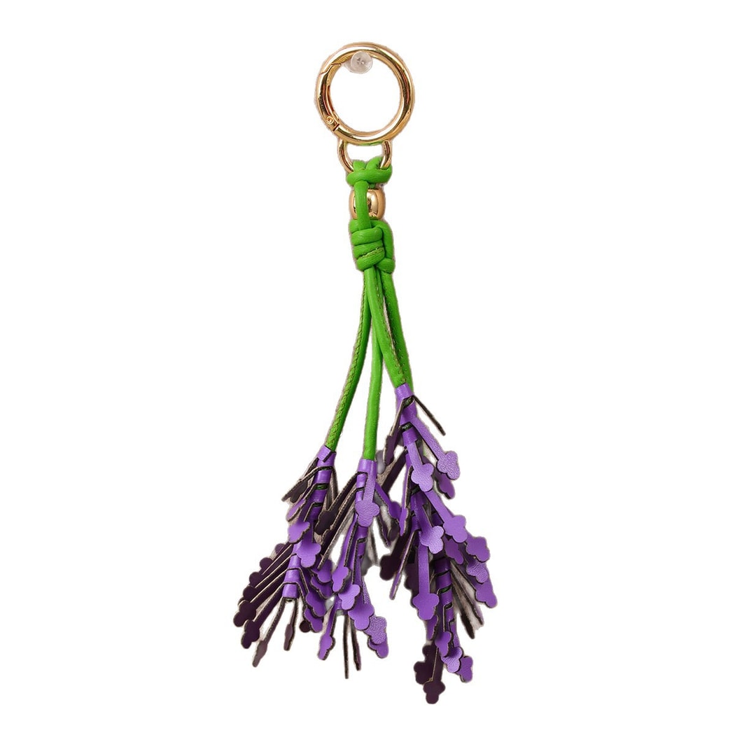 Keypus - Lavender Flower Tassel Bag Charm Keychain