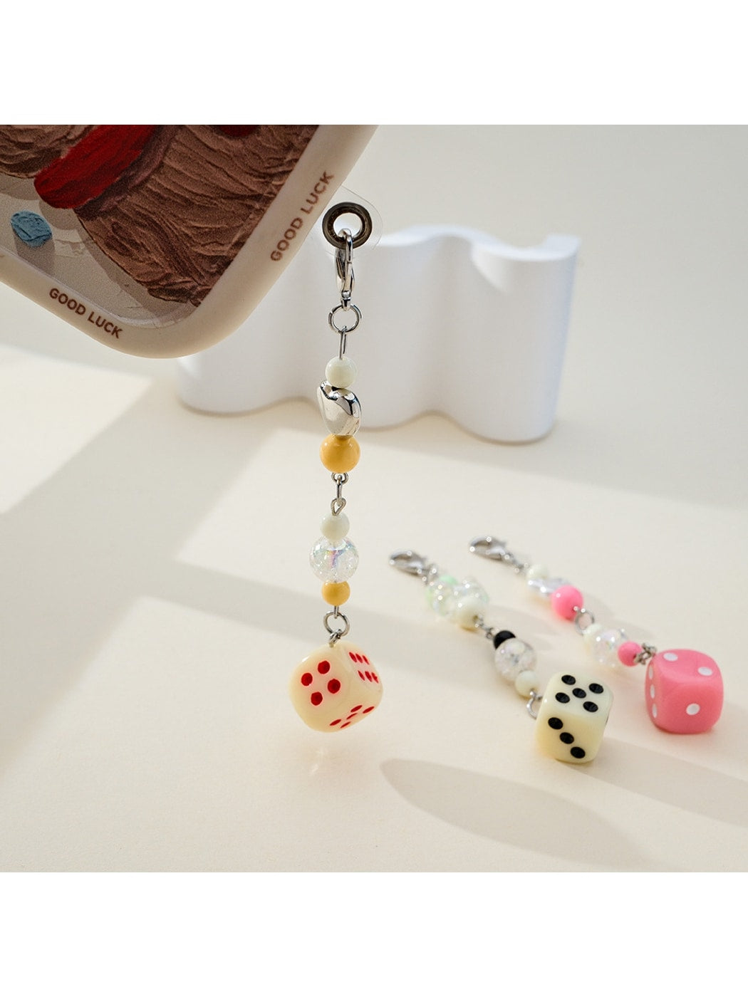 Keypus - Playful Dice Phone and Bag Charm Keychain