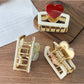 Beau - Valentine'S Heart Shaped Square Claw Clip