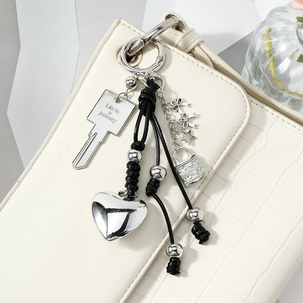 Keypus - Key and Heart Charm Minimalist Keychain