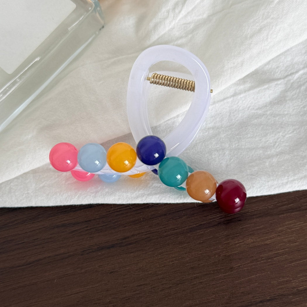 Beau - Playful Beaded Plastic Claw Clip