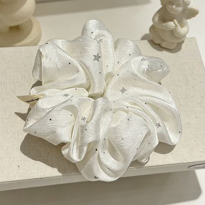 Gifty - Polyester Star Pattern Textured Scrunchie