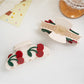 Beau - Cherry Print Hair Claw Clip