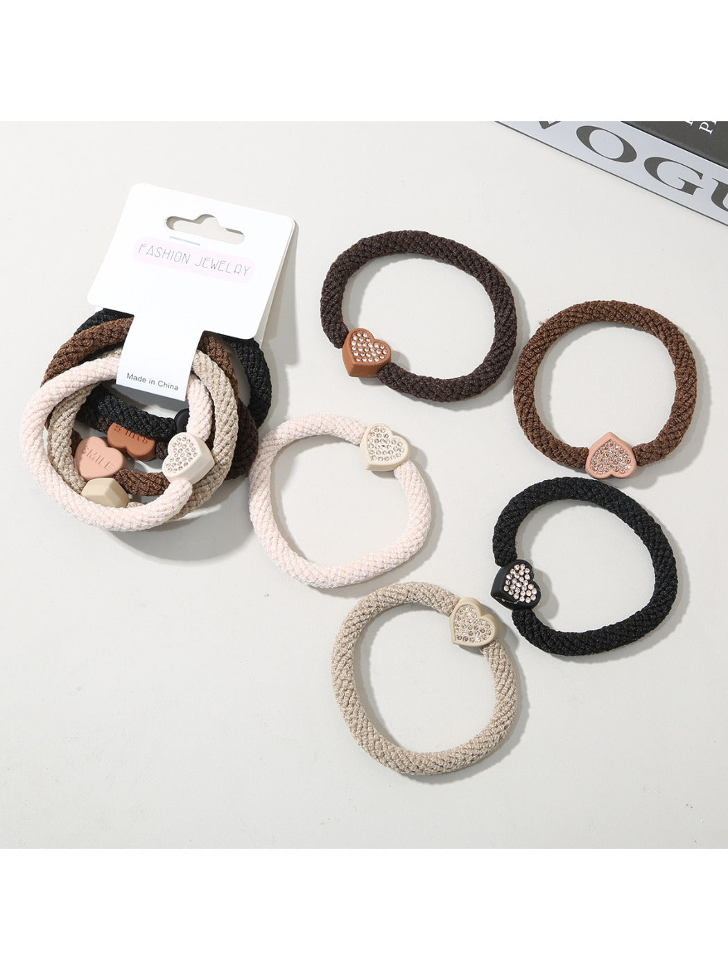 Gifty - Valentines Day Minimalist Hair Ties Set