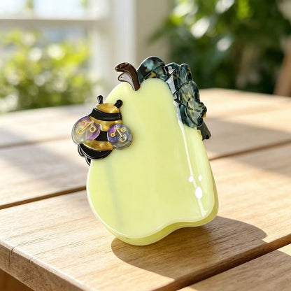 Beau - Sweet Style Pear Shape Acetate Claw Clip