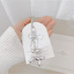 Keypus - Minimalist Modern Bow Charm Keychain