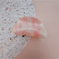 Beau gradient acrylic hair clip on white background emphasizing color blend