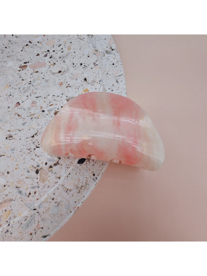 Beau gradient acrylic hair clip on white background emphasizing color blend