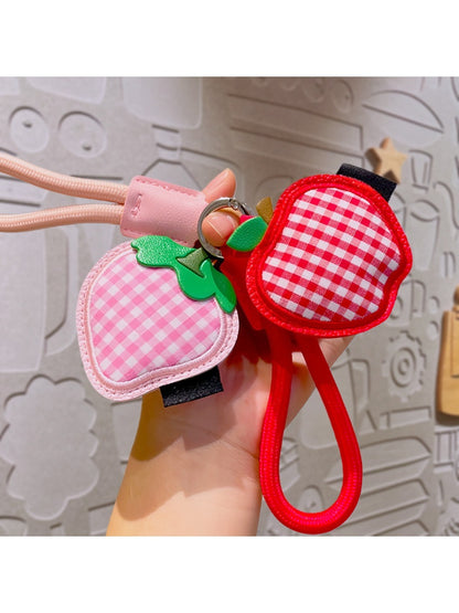 Keypus - Creative Plaid Fruit Keychain