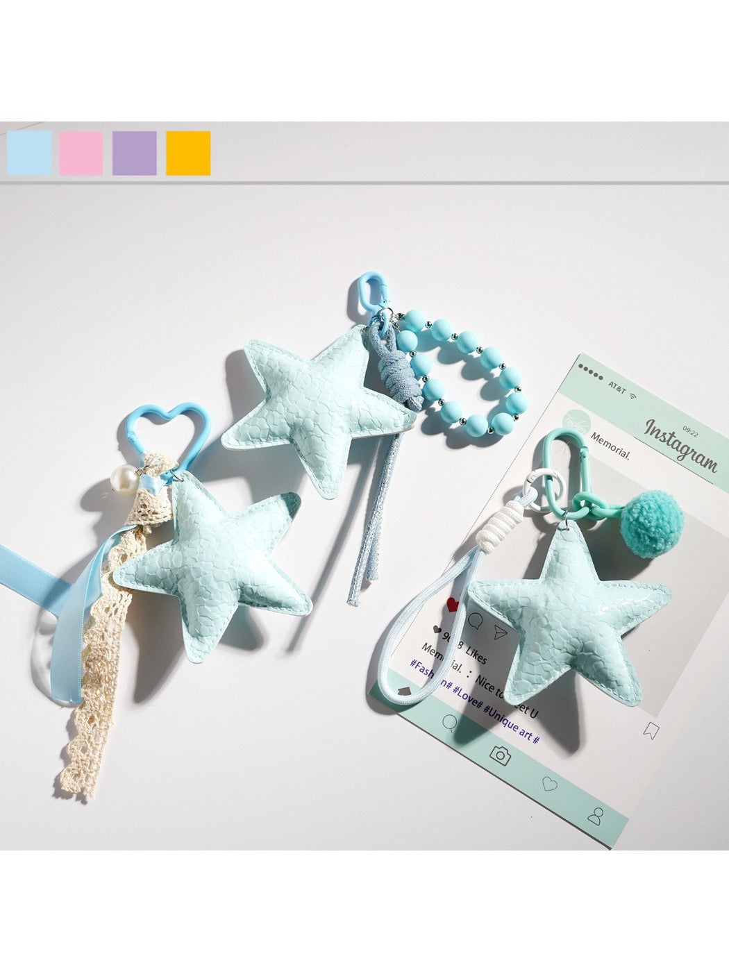 Keypus - Playful Starfish Charm Keychain