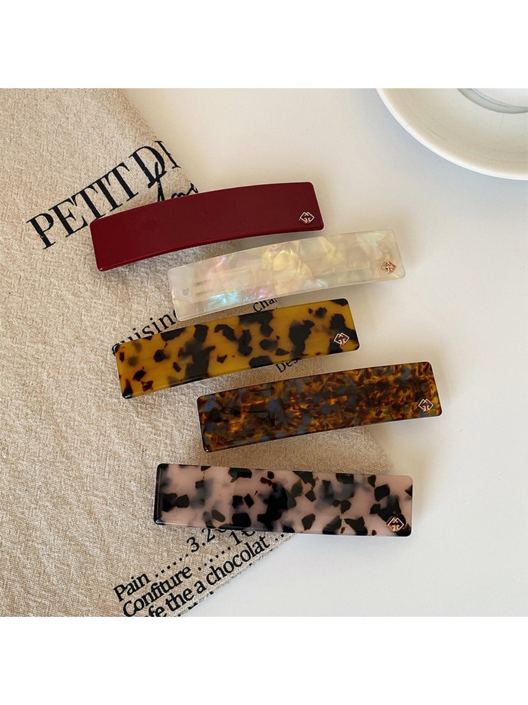 Beau - Vintage Square Large Hair Clip