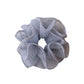 Gifty - Ruffled Polka Dot Polyester Mesh Hair Scrunchie