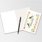 Carduria - Artistic Floral Thank You Greeting Card