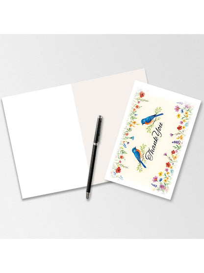 Carduria - Artistic Floral Thank You Greeting Card
