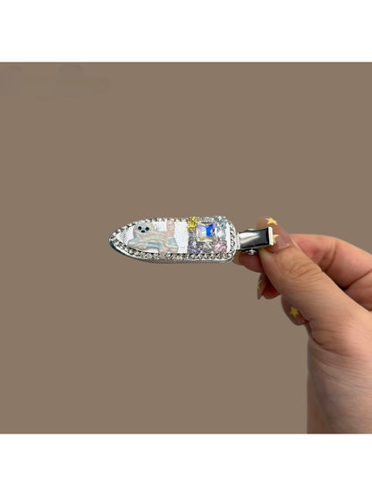 Beau - Sparkling Cartoon Geometric Side Hair Clip