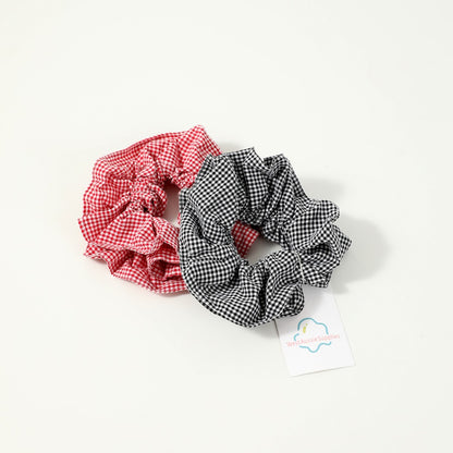 Gifty - Vintage Plaid Double Layer Scrunchie