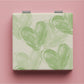 Mirroray - Minimalist Heart Pattern Square Compact Mirror