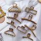 Beau - Cross Loop Alloy Geometric Hair Claw Clip
