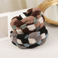 Gifty - Knitted Cable Headband Cute Color Block