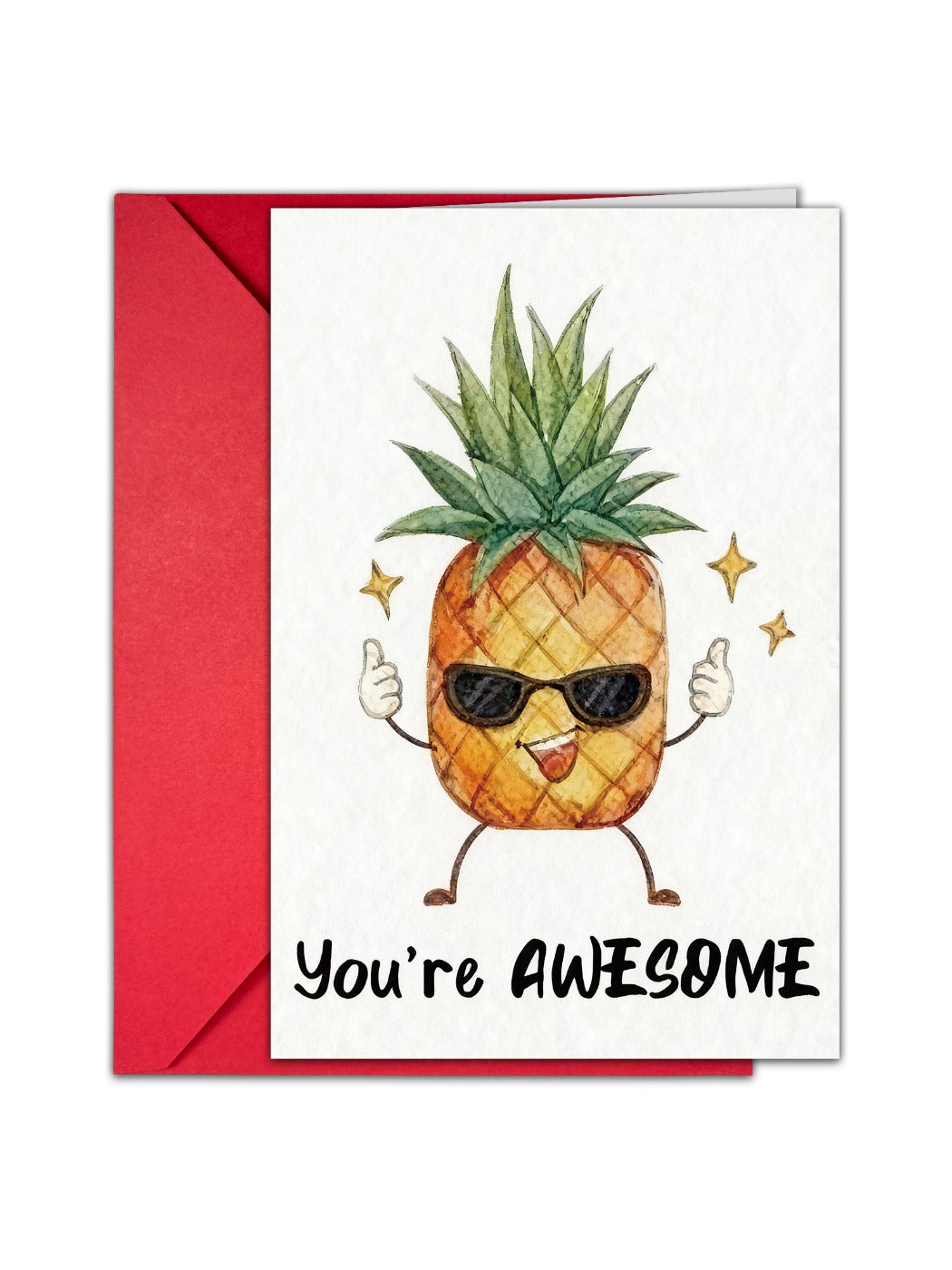 Carduria - Fruit Pattern Thank You Greeting Card