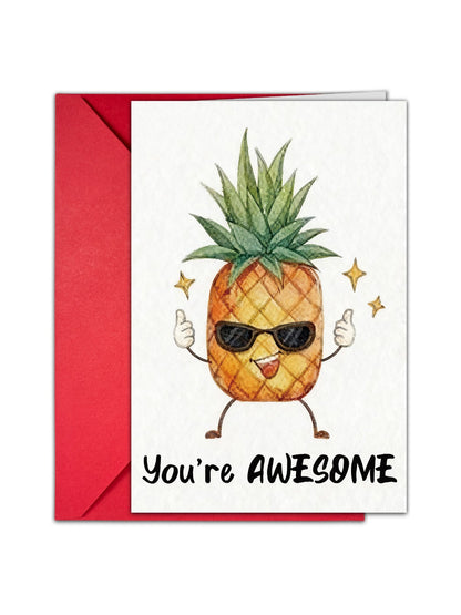 Carduria - Fruit Pattern Thank You Greeting Card