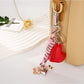 Keypus - Smiley Pendant PU Leather Heart Bag Charm Keychain