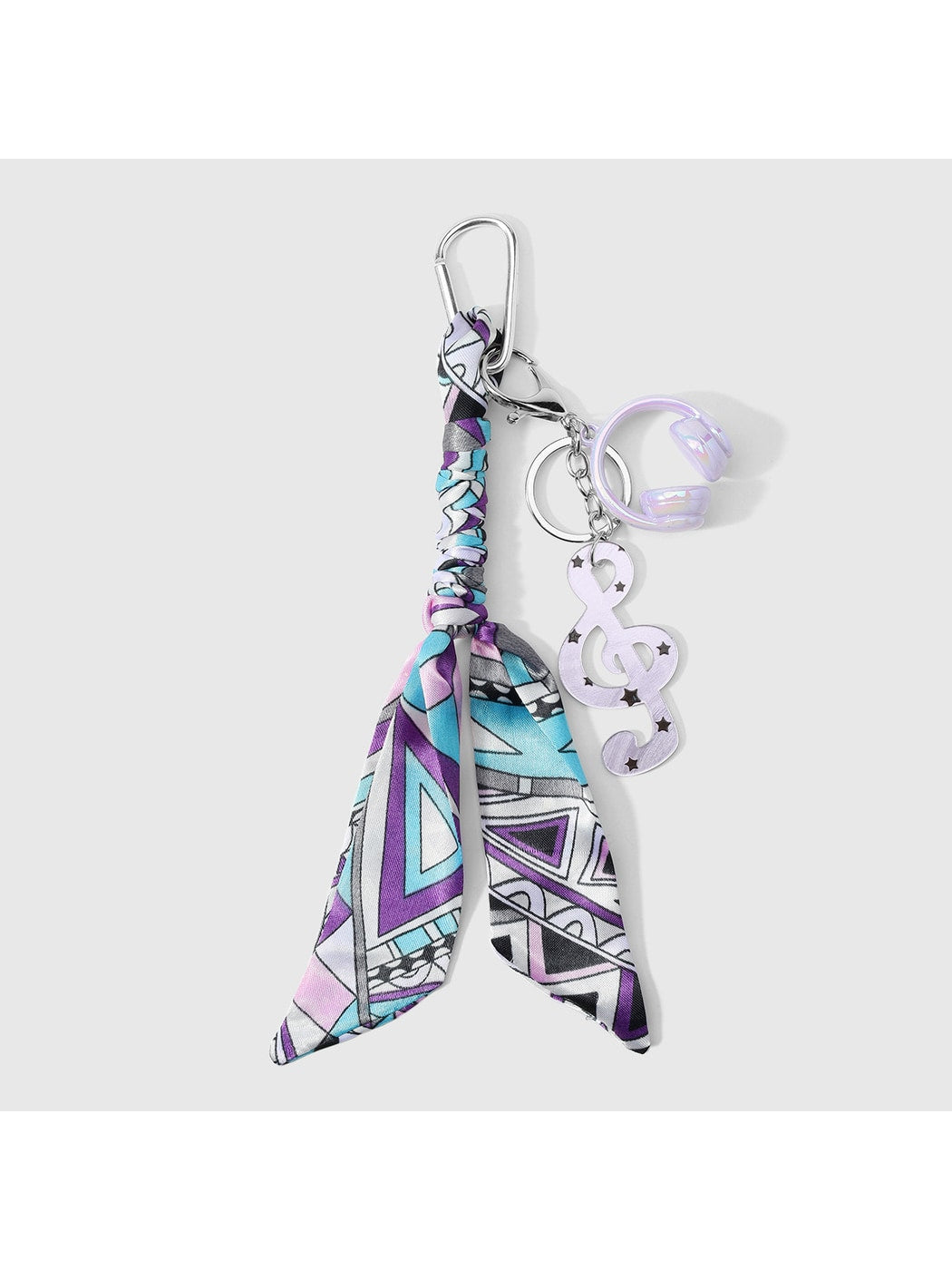 Keypus - Y2K Scarf Music Note Charm Alloy Keychain