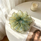 Gifty - Ruffled Sheer Bead Detail Polyester Scrunchie