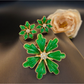 Brovia - Vintage Floral Petal Rhinestone Brooch