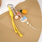 Keypus - Lemon Slice Acrylic Braided Cord Keychain