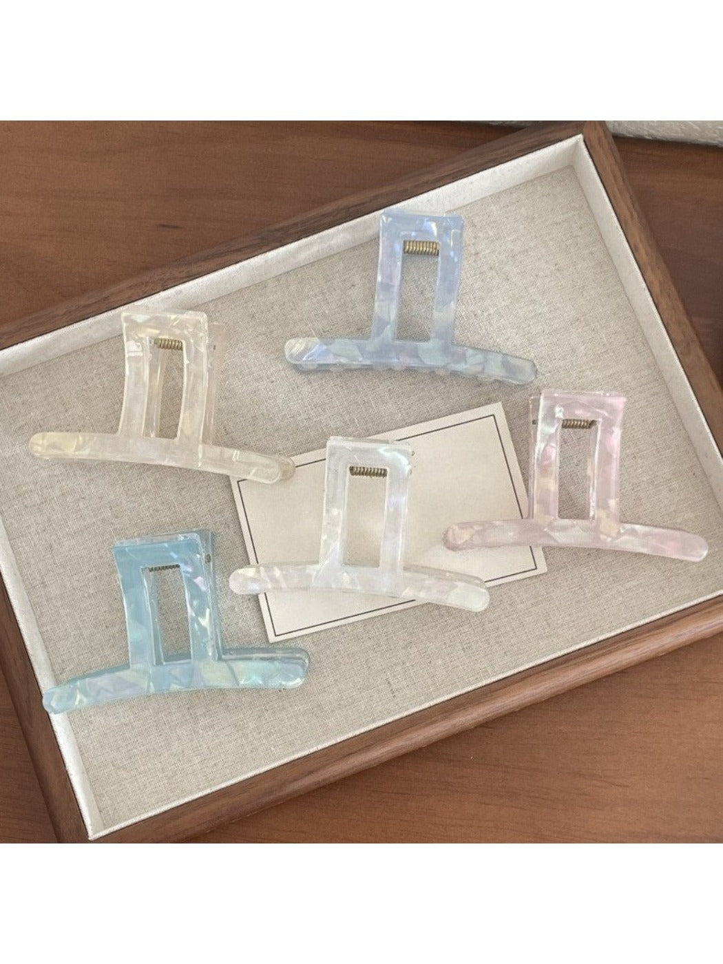Beau - Spring Summer Solid Color Claw Clip