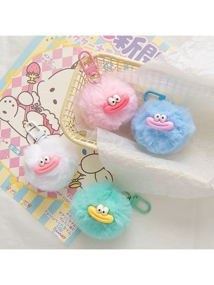 Keypus - Cute Sausage Mouth Pom Pom Keychain