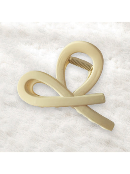 Beau - Twisted Hollow Plastic Modern Style Claw Clip