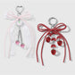 Keypus - Y2K Lace Bow Heart Strawberry Bag Charm Keychain