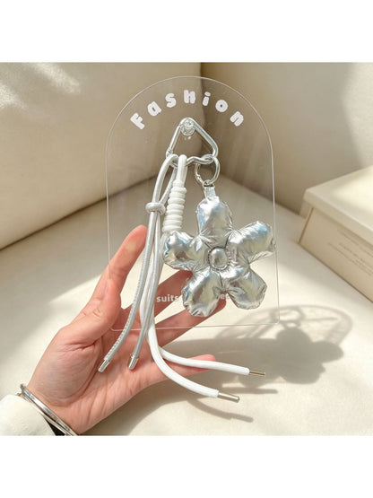 Keypus - Soft Floral Phone Strap Pendant Keychain Charm