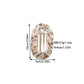 Beau - Flat Curved Oval Acetate Hair Clip