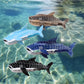 Beau cute shark shape claw clip in light blue on white background