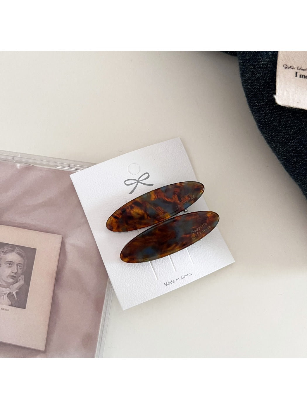 Beau - Vintage Inspired Oval Shaped Hair Clip
