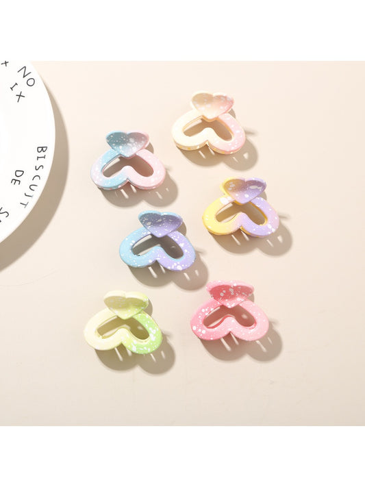 Beau - Gradient Heart Shaped Hair Claw Clip
