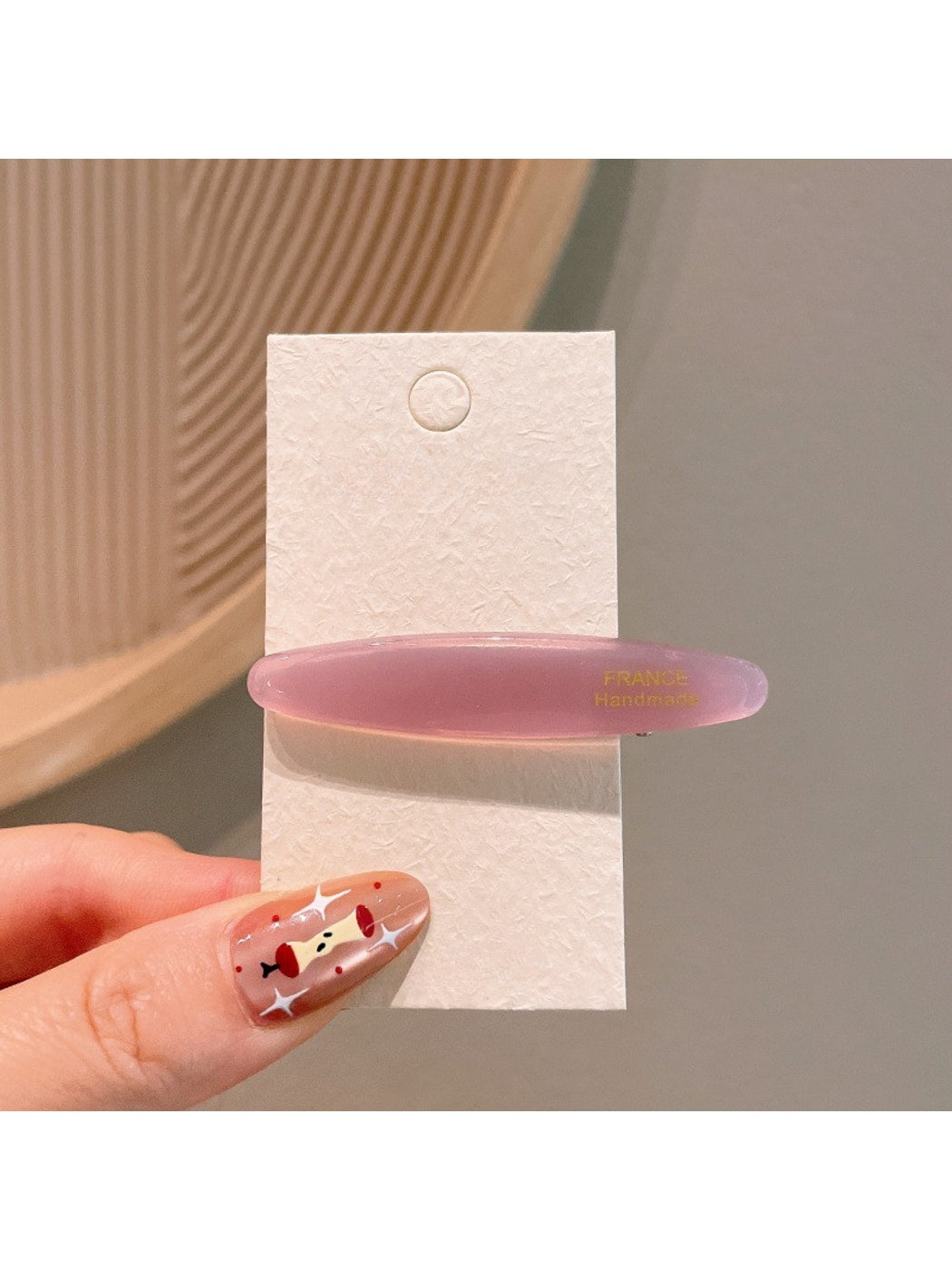Beau - Acetate Oval Duckbill Side Hair Clip
