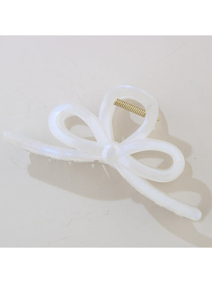 Beau - Pearlescent Bow-Shaped Hair Clip