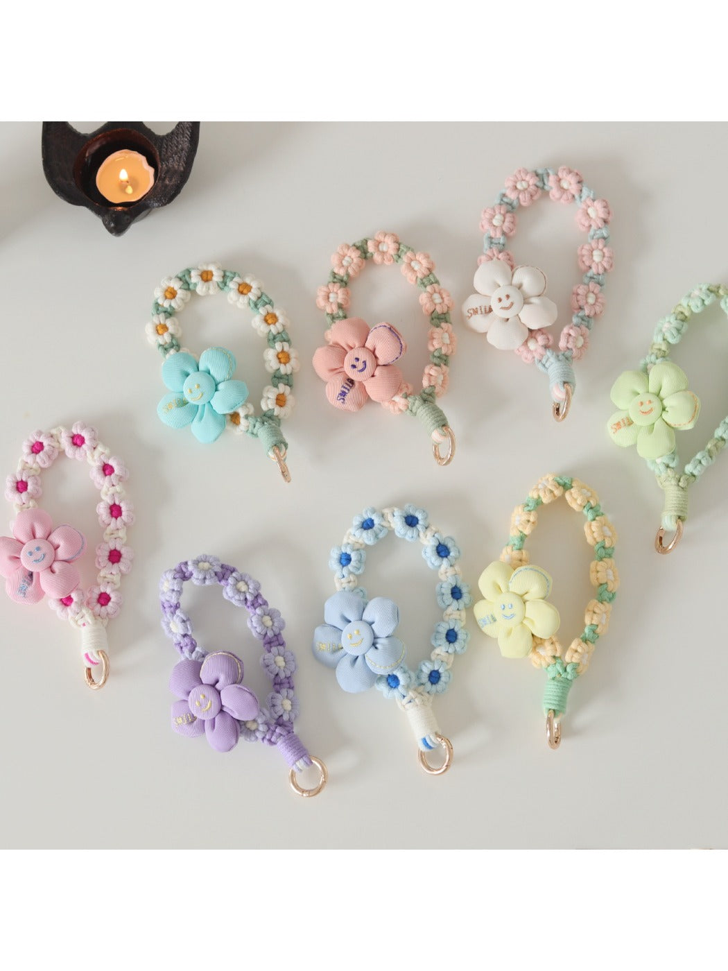 Keypus - Adorable Floral Keychain  Flower Charm