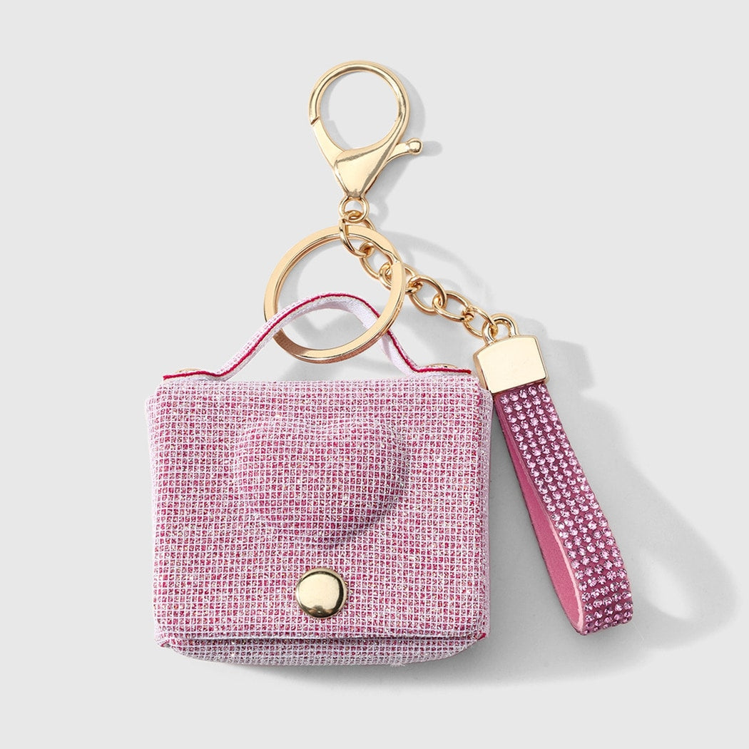 Keypus - Sparkly Heart Mini Bag Design Keychain