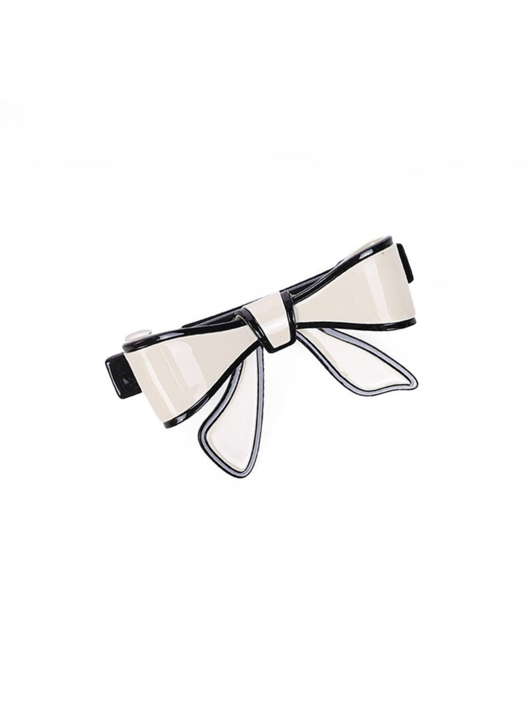Beau bow hair clip in pastel pink with a subtle sheen on fabric