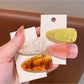 Beau - Oval Acetate Fiber Barrette Style Hair Clip